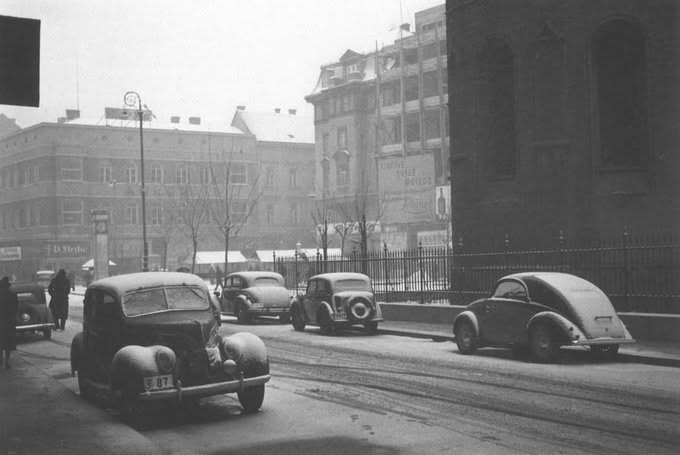 Trg Petra Preradovića 1939. godinde, zima (Foto tošo Dabac)